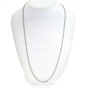 Platinum 7.76 Carat Diamond by the Yard Necklace