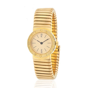 Bvlgari 18K Yellow Gold Tubogas 23mm BB23 2T Watch