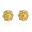 David Webb 18K Yellow Gold Geodesic Earrings - The Back Vault