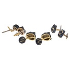 David Webb Yellow Gold Black Panther Mens Suit Set Cuff Links - The Back Vault