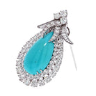 David Webb Platinum Turquoise And Diamond Necklace - The Back Vault