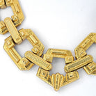 David Webb Platinum & 18K Yellow Gold Large Ancient World Open Link Necklace - The Back Vault