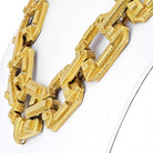 David Webb Platinum & 18K Yellow Gold Large Ancient World Open Link Necklace - The Back Vault