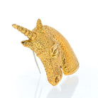 David Webb Platinum & 18K Yellow Gold Unicorn Brooch - The Back Vault