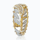 27.50cts Yellow Gold And Platinum Round And Baguette Cut Diamond Bracelet - The Back Vault