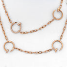 Cartier Juste Un Clou 18K Rose Gold Diamond Chain 35 Inch Necklace - The Back Vault