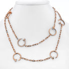 Cartier Juste Un Clou 18K Rose Gold Diamond Chain 35 Inch Necklace - The Back Vault