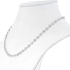 Platinum 15 Old European Cut Diamond By The Yard Chain Necklace - The Back Vault