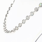 Platinum 15 Old European Cut Diamond By The Yard Chain Necklace - The Back Vault