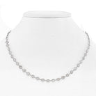 Platinum 15 Old European Cut Diamond By The Yard Chain Necklace - The Back Vault