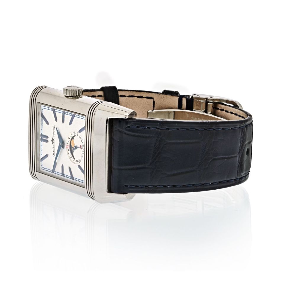 JAEGER-LECOULTRE Reverso Tribute Moon Manual-winding Silver Dial Men's Watch - The Back Vault