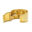 David Webb 18K Yellow Gold 1979 Taurus Bull Hinged Wide Cuff Bracelet - The Back Vault