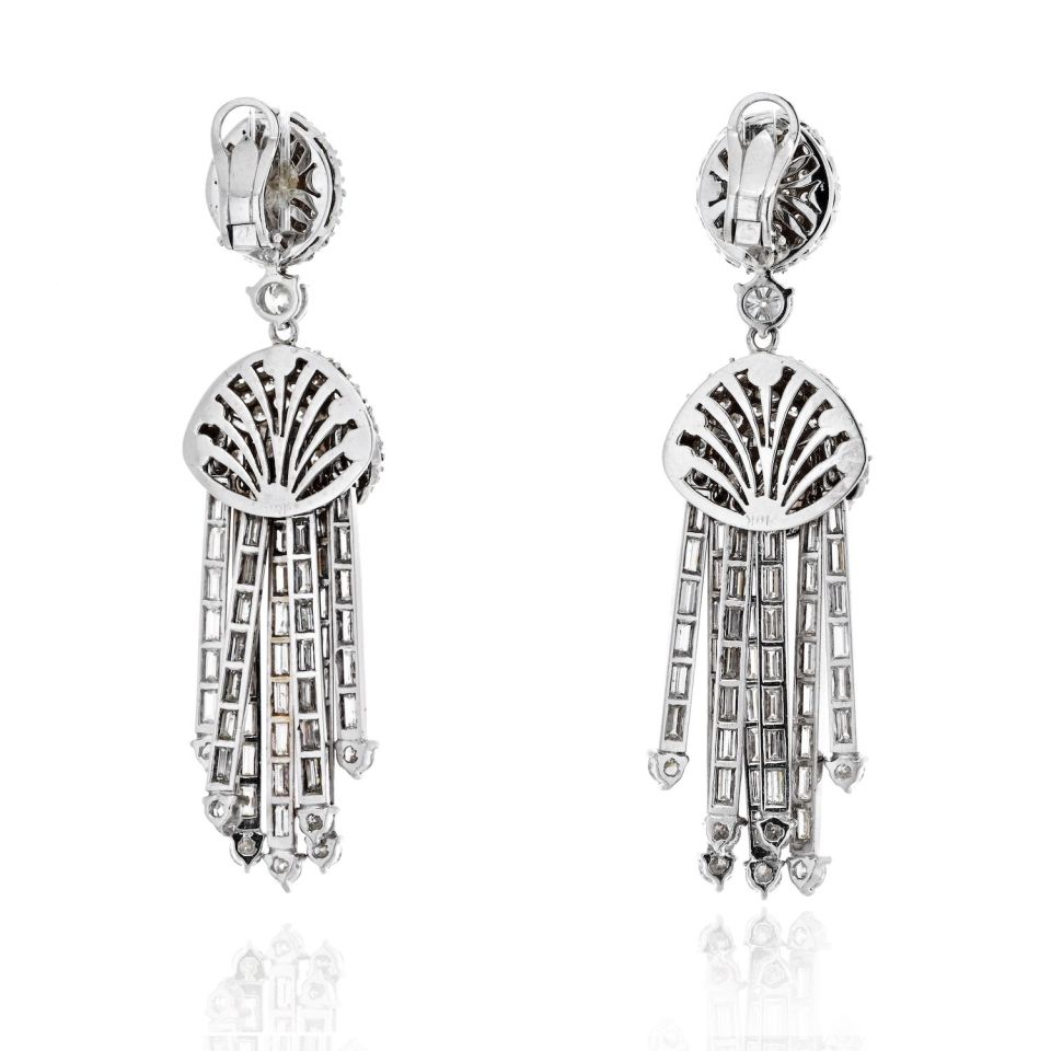 18K White Gold  Earrings - The Back Vault