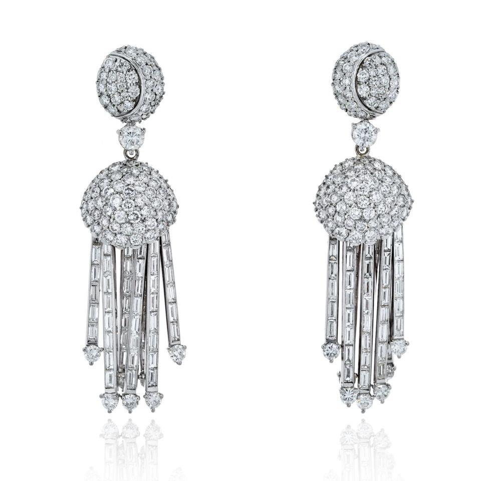 18K White Gold  Earrings - The Back Vault