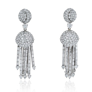 18K White Gold  Earrings