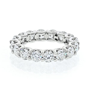 Platinum 3.87cttw Diamond Eternity Eternity Band