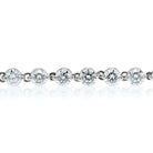 Tennis Platinum 7.48cts Round Brilliant Cut Shared Prong Bracelet - The Back Vault