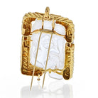 David Webb 18K Yellow Gold Rock Crystal Monkey Pendant - The Back Vault