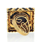 David Webb 18K Yellow Gold Tiger's Eye Ring - The Back Vault