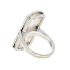 Bvlgari 18K White Gold Mother Of Pearl Illusion Diamond Cocktail Ring - The Back Vault