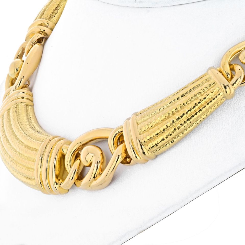 David Webb 18K Yellow Gold  Necklace - The Back Vault