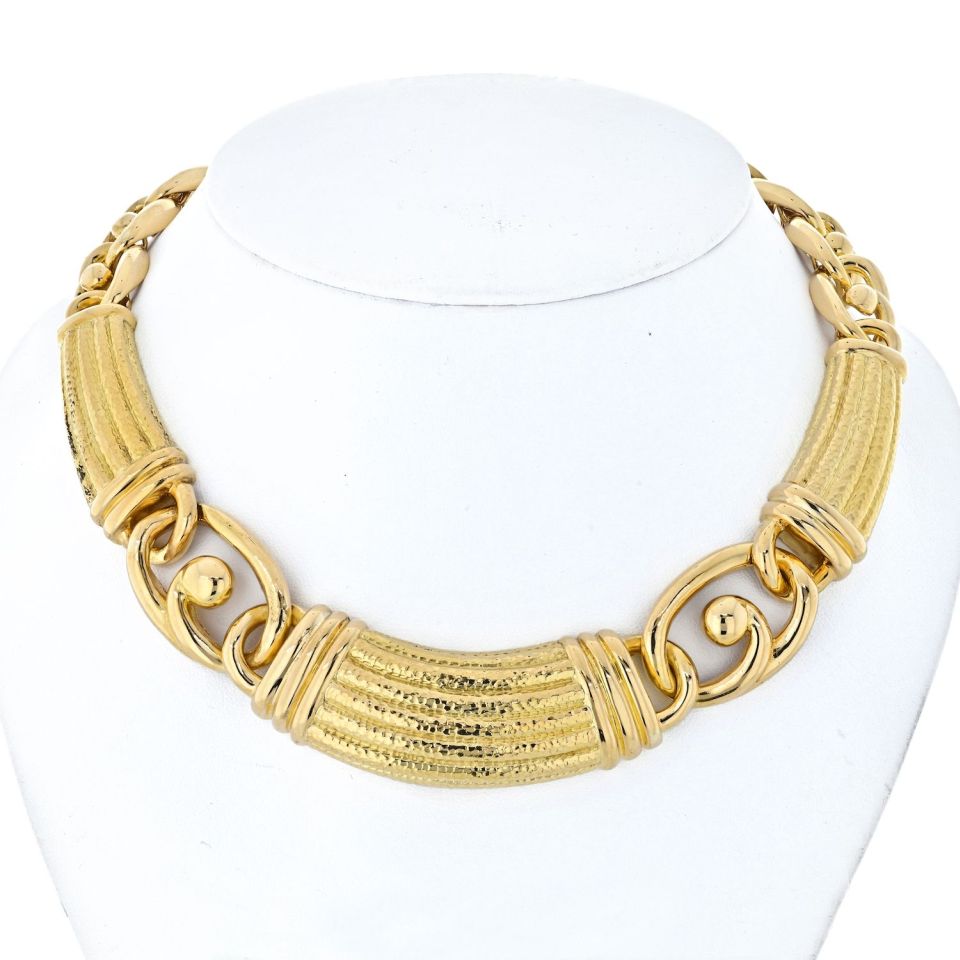 David Webb 18K Yellow Gold  Necklace - The Back Vault