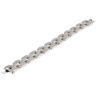 Chopard 18K White Gold 20 Carat Micro Pave Diamond Link Bracelet - The Back Vault