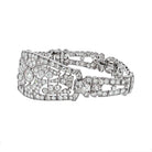 Platinum 12.00 Carat Art Deco Openwork Diamond Bracelet - The Back Vault