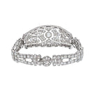 Platinum 12.00 Carat Art Deco Openwork Diamond Bracelet - The Back Vault