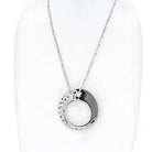 Cartier 18K White Gold Ceramic, Black Lacquer, Panthere Necklace - The Back Vault