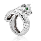 Cartier 18K White Gold Lakarda Wrap Panthere Ring - The Back Vault