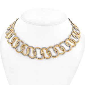 Buccellati 18K Two Tone Open Link Raso Collar Necklace