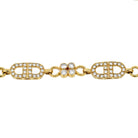 18K Yellow Gold 7 Carats Diamond Link Anchor Bracelet - The Back Vault