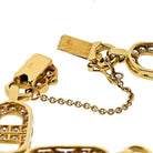 18K Yellow Gold 7 Carats Diamond Link Anchor Bracelet - The Back Vault