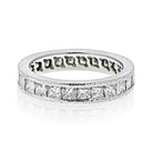 Platinum 2.75 Carat Princess Cut Diamond Eternity Eternity Band - The Back Vault