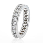 Platinum 2.75 Carat Princess Cut Diamond Eternity Eternity Band - The Back Vault