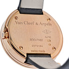 Van Cleef & Arpels 18K Rose Gold Diamond Charm Alhambra 25MM Round Dial Ladies Watch - The Back Vault