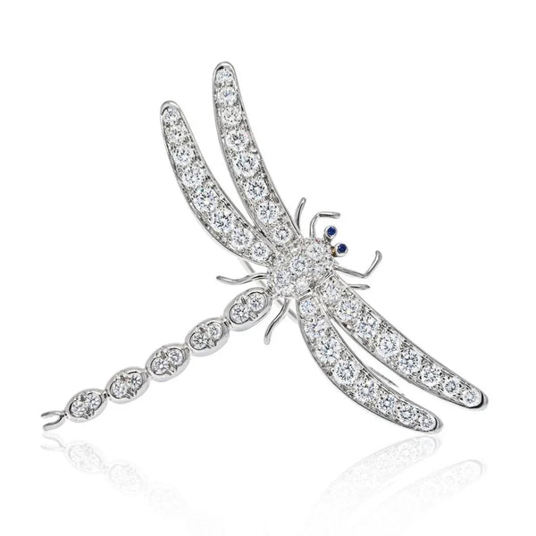 Tiffany & Co. Platinum Diamond Dragonfly 1996 Brooch – The Back Vault