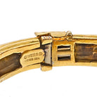 David Webb Platinum & 18K Yellow Gold 1970's Hammered Fluted Bracelet - The Back Vault