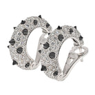 Cartier 18K White Gold Clash Diamond And Black Onyx Earrings - The Back Vault