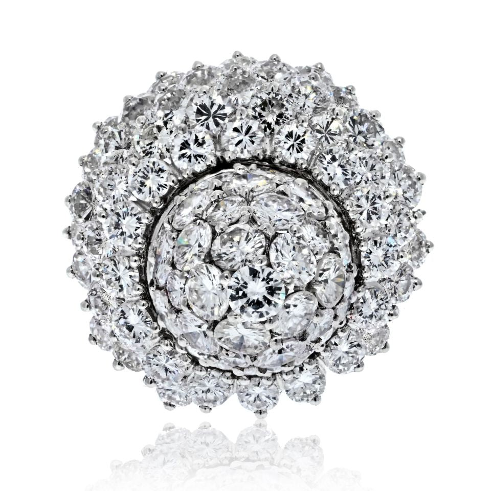 Cartier Platinum 5.85 Carat Diamond Tulip Vintage Ring – The