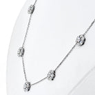 Van Cleef & Arpels 18K White Gold Fleurette Necklace - The Back Vault