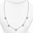 Van Cleef & Arpels 18K White Gold Fleurette Necklace - The Back Vault