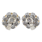 18K Yellow Gold 14 carat Diamond Bombe Dome Earrings - The Back Vault