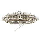 Platinum 1930's Deco Diamond Double Clip Brooch - The Back Vault