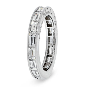 Van Cleef & Arpels Platinum 3 Carat Baguette Cut Channel Set Eternity Band