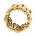 David Webb 18K Yellow Gold Zigzag Hammered Ring - The Back Vault