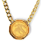 David Webb Platinum & 18K Yellow Gold Liberty Head Coin Necklace - The Back Vault