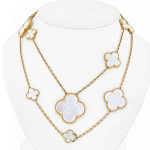 Van Cleef & Arpels Magic Alhambra 11 Motif Mother Of Pearl Necklace