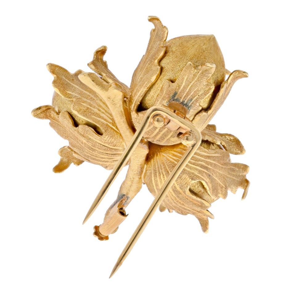 Buccellati 18K Yellow Gold Triple Acorn Brooch – The Back Vault
